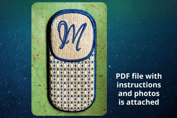 Embroidery Design Review: Eyeglass Case Letter M