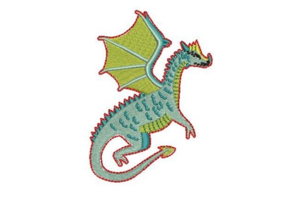 Watercolor Dragon: A Creative Fabrica Embroidery Review